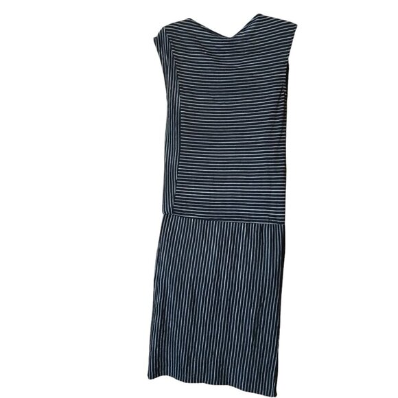Derek Lam for Design Nations Women's XS Black White Striped Sleeveless Dress - Picture 9 of 9